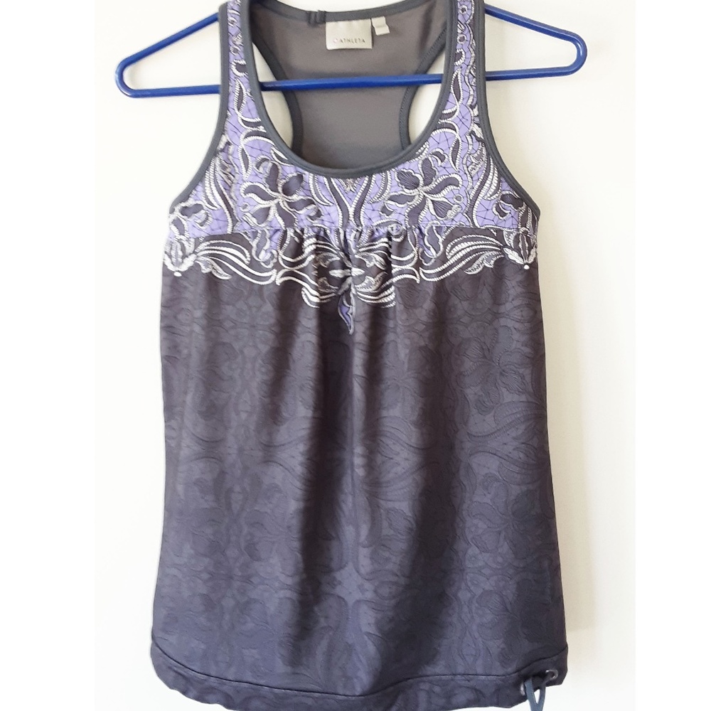 Athleta Drawstring Tinker Tank Built In Bra Small